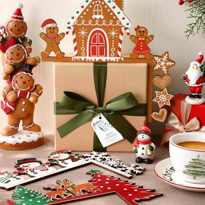 6 Pcs Christmas Door Corner Frame Decoration Set