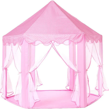 Kids Princess Castle Play Tent – Large Playhouse with Star Lights