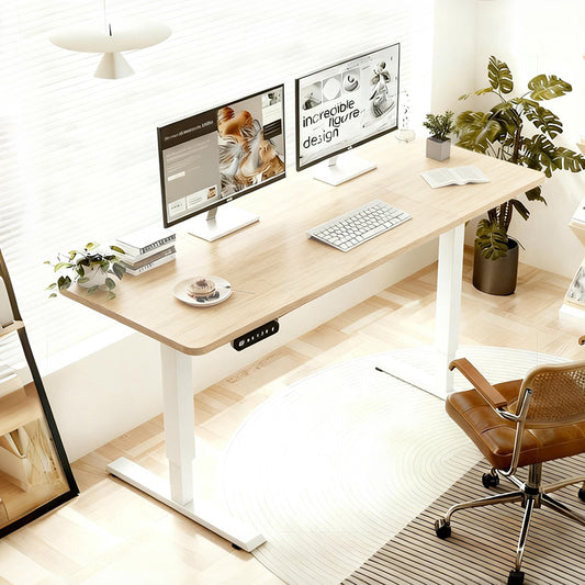 Electric Standing Desk 55", Oak