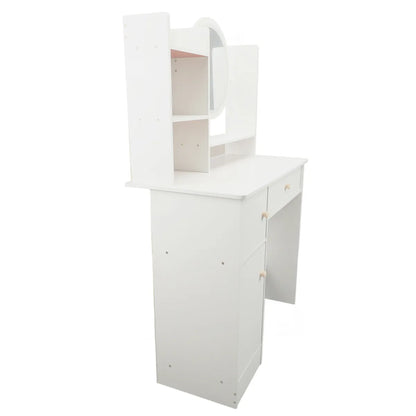 LED Vanity Desk with Lighted Mirror & 2 Drawers – view 4