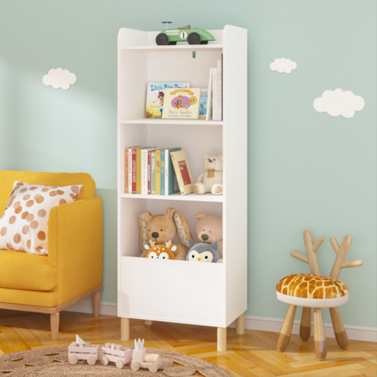 4-Tier Kids Bookcase front view