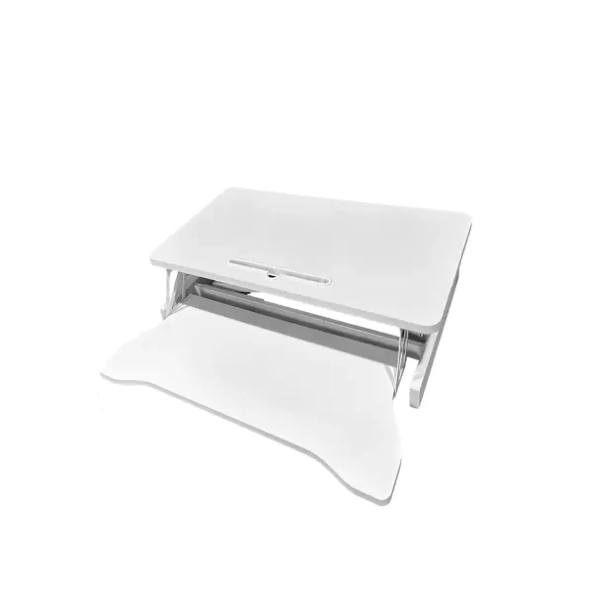 32" Height-Adjustable Standing Desk Converter, White – view 6
