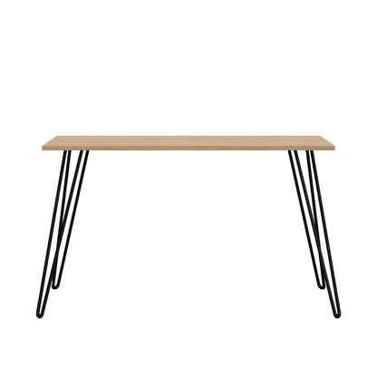 Owen writing desk, walnut and black