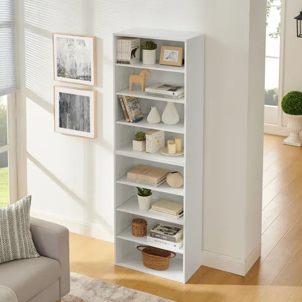 8-layer adjustable CD and DVD storage bookcase