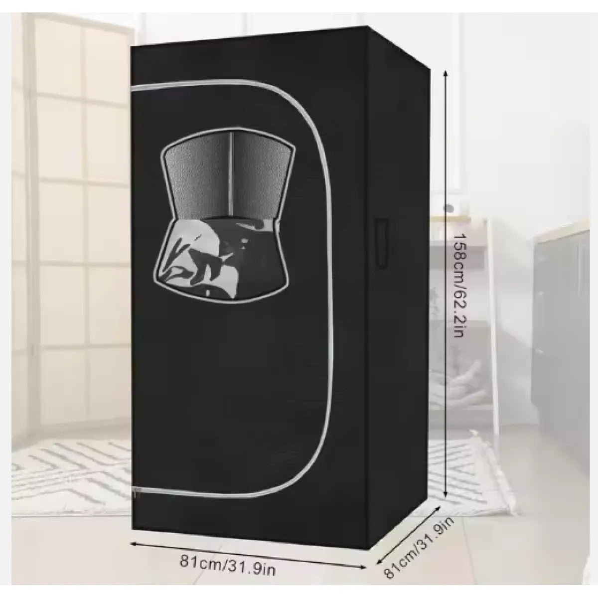 Portable Steam Sauna Tent – Foldable Full-Body Home Sauna with 2.6L Steamer