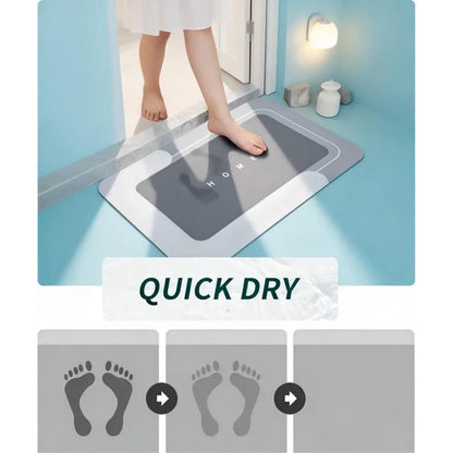 3-Piece Absorbent Bath Mat Set – Quick-Dry Non-Slip Bathroom Rugs