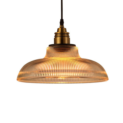 Nordic industrial glass pendant light