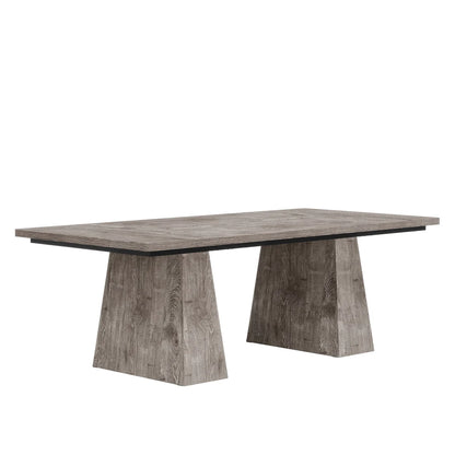 Executive desk workstation, grey