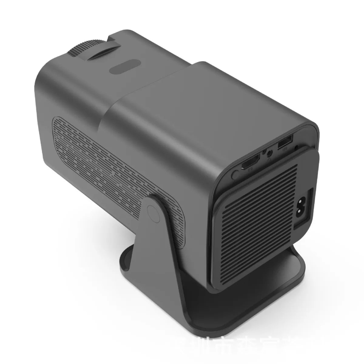 Portable Mini Projector – 360° Rotatable Stand for Home Theater and Camping