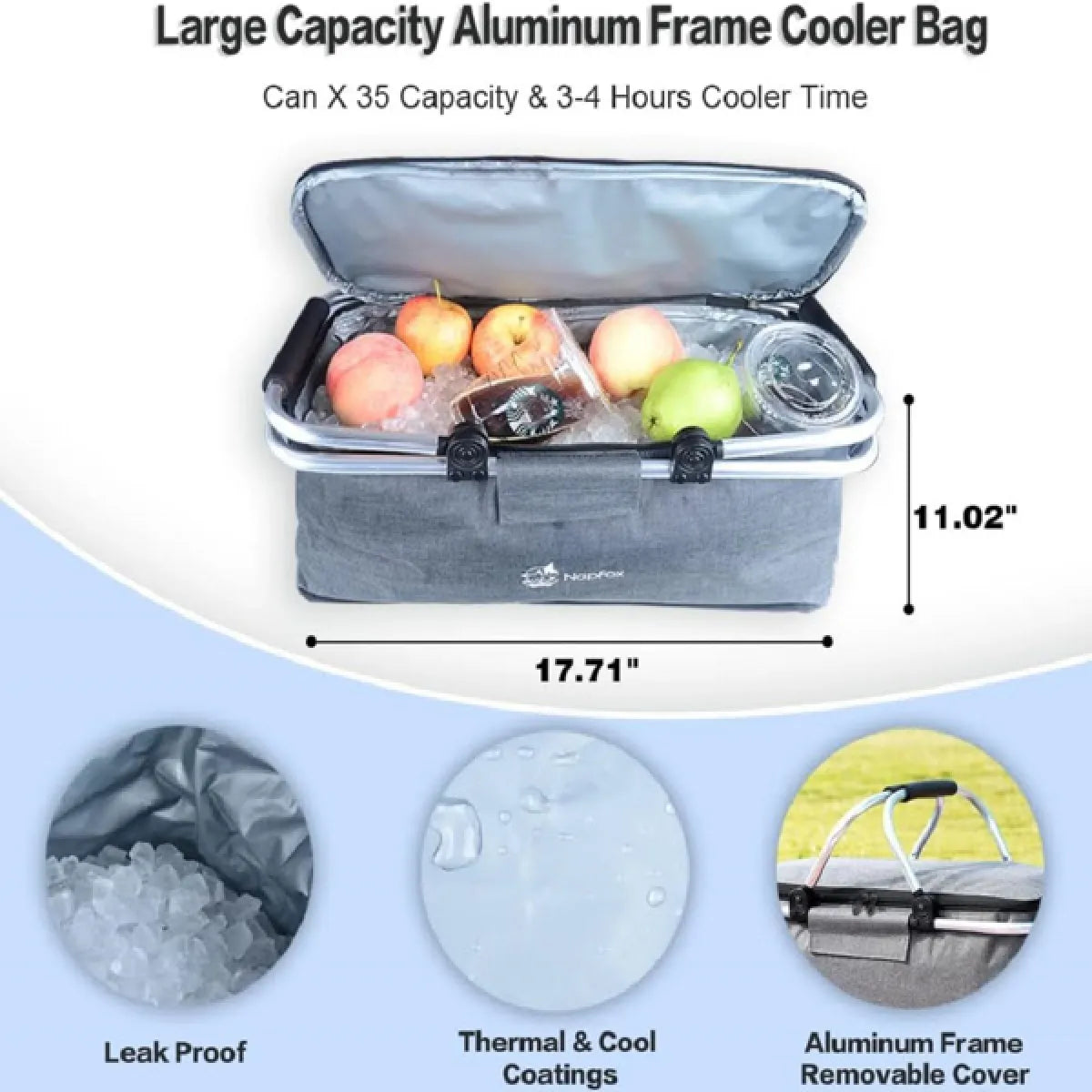Collapsible Heavy-Duty Folding Wagon – Removable Canopy, All-Terrain Wheels
