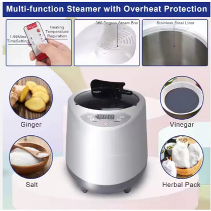 Portable Steam Sauna Tent – Foldable Full-Body Home Sauna with 2.6L Steamer
